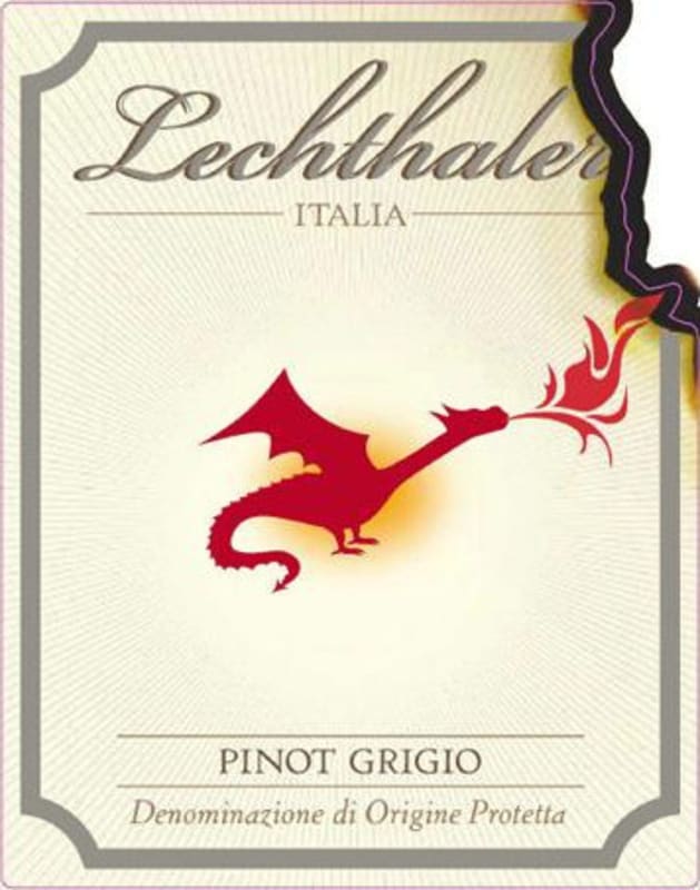 Lechthaler Pinot Grigio 2013 Front Label