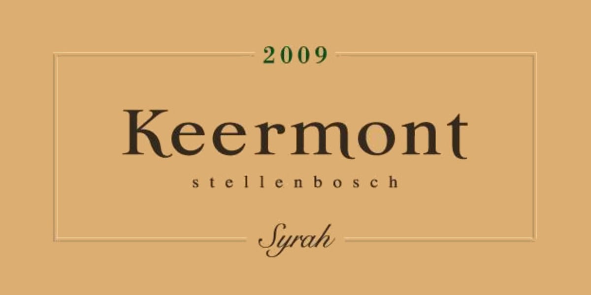 Keermont Syrah 2009 Front Label