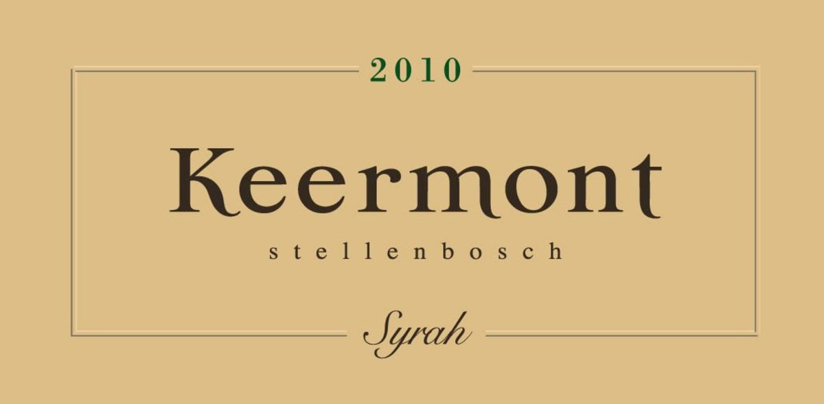 Keermont Syrah 2010 Front Label