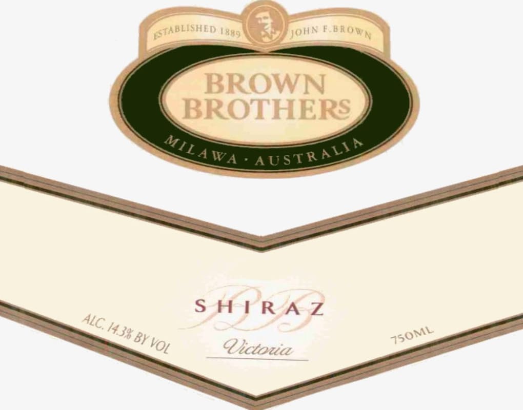 Brown Brothers Shiraz 2009 Front Label