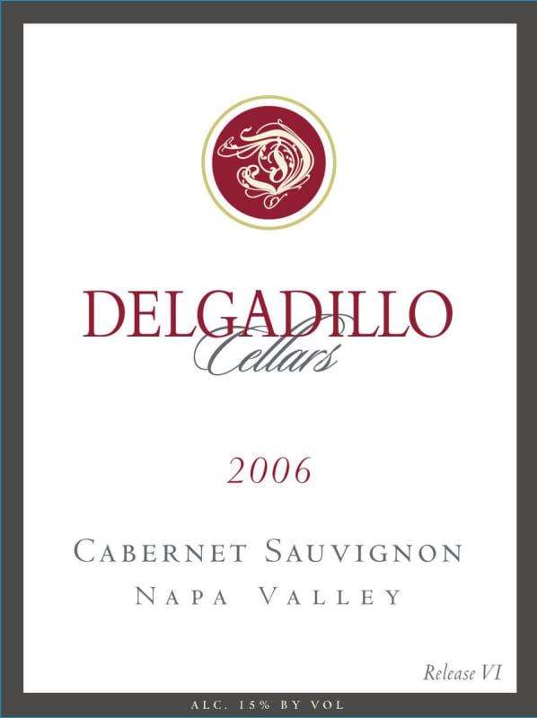 Delgadillo Cellars Cabernet Sauvignon 2006 Front Label