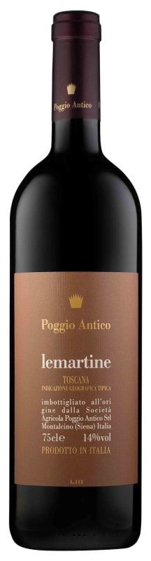 Poggio Antico Lemartine Toscana 2016 Front Bottle Shot