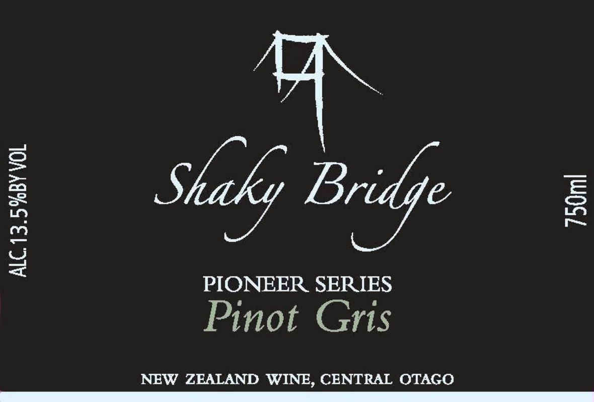 Shaky Bridge Wines Pioneer Series Pinot Gris 2010 Front Label