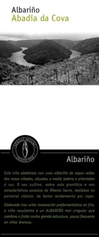 Abadia da Cova Albarino 2013 Front Label