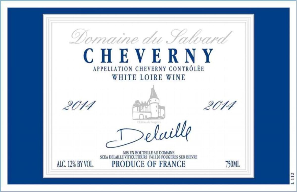 Domaine Salvard Cheverny 2014 Front Label