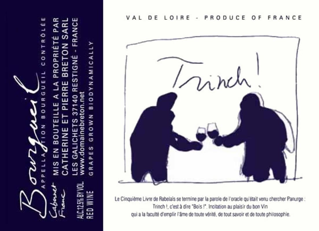 Catherine & Pierre Breton Trinch! 2009 Front Label