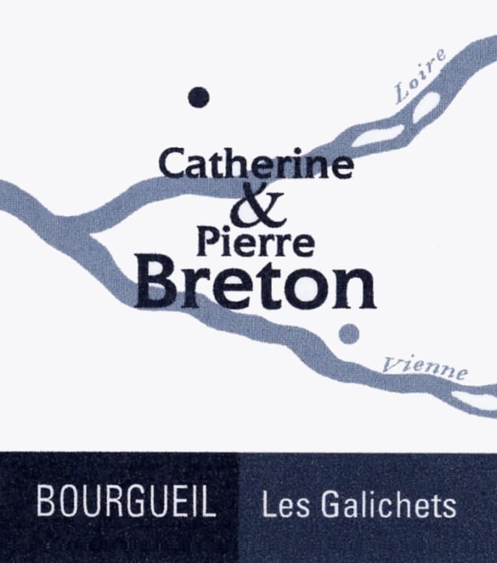 Catherine & Pierre Breton Bourgueil Les Galichets 2013 Front Label