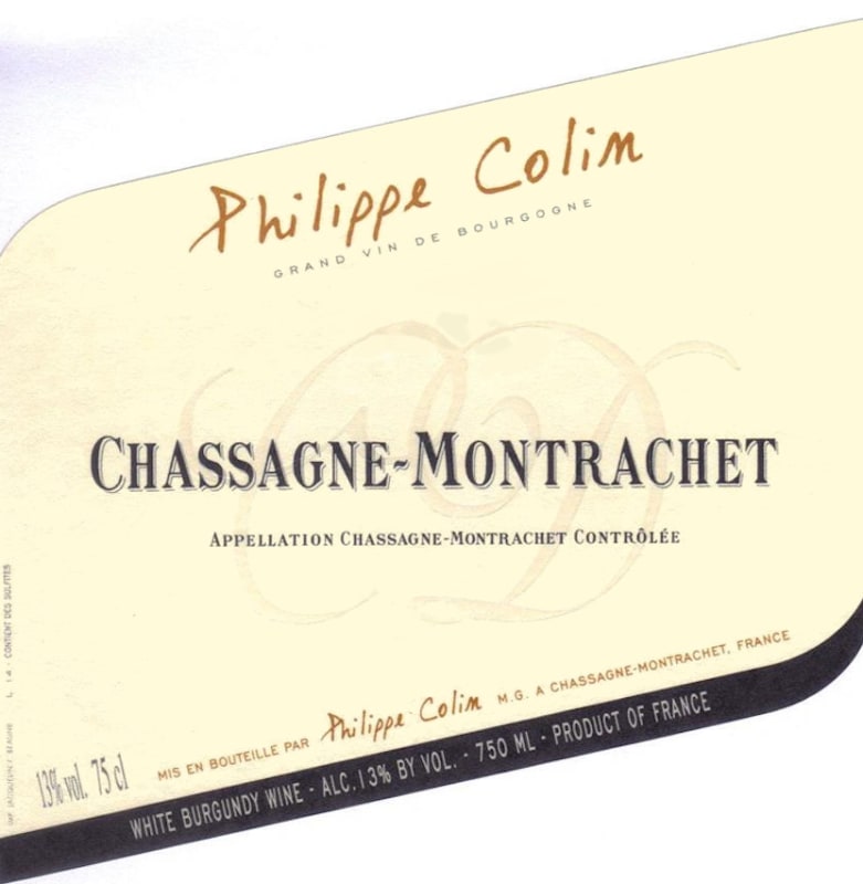 Philippe Colin Chassagne-Montrachet 2009 Front Label