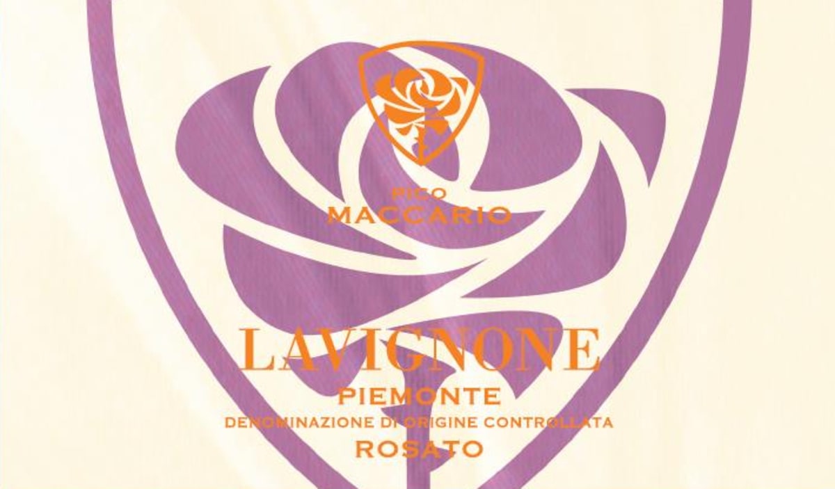 Pico Maccario Lavignone Rosato 2015 Front Label