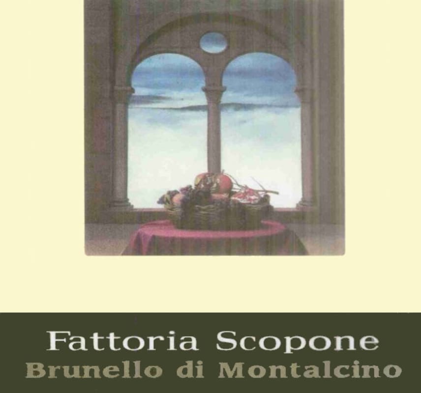 Scopone Brunello di Montalcino 1999 Front Label