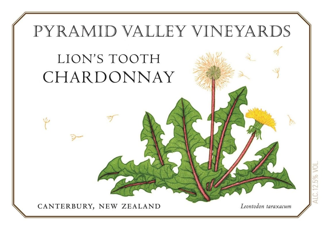 Pyramid Valley Lion's Tooth Chardonnay 2014 Front Label