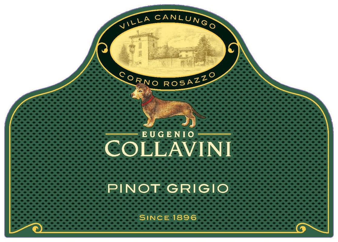 Collavini Collio Goriziano Villa Canlungo Pinot Grigio 2015 Front Label