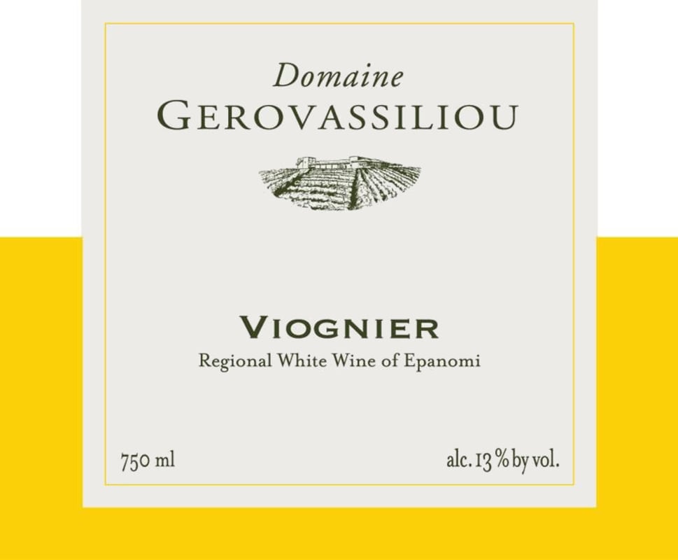 Gerovassiliou Epanomi Viognier 2013 Front Label