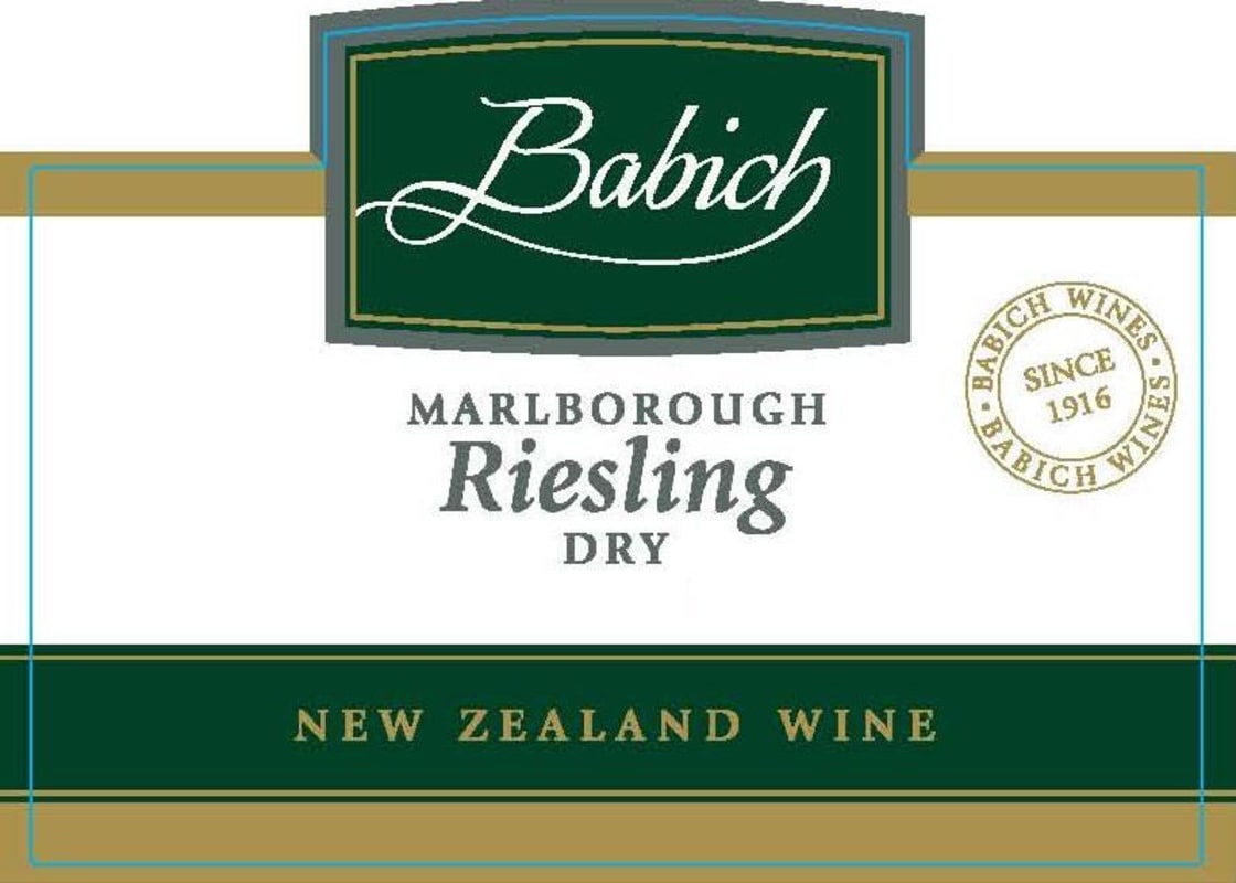 Babich Marlborugh Riesling 2012 Front Label
