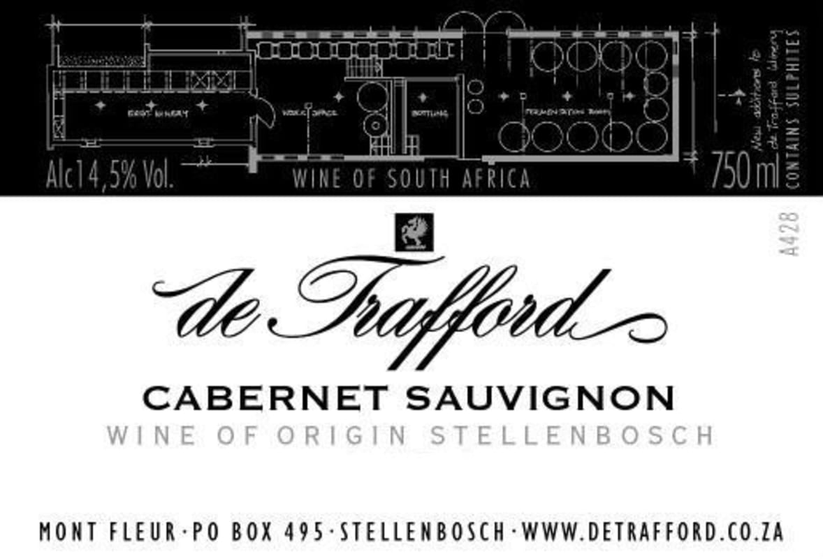de Trafford Stellenbosch Cabernet Sauvignon 2010 Front Label
