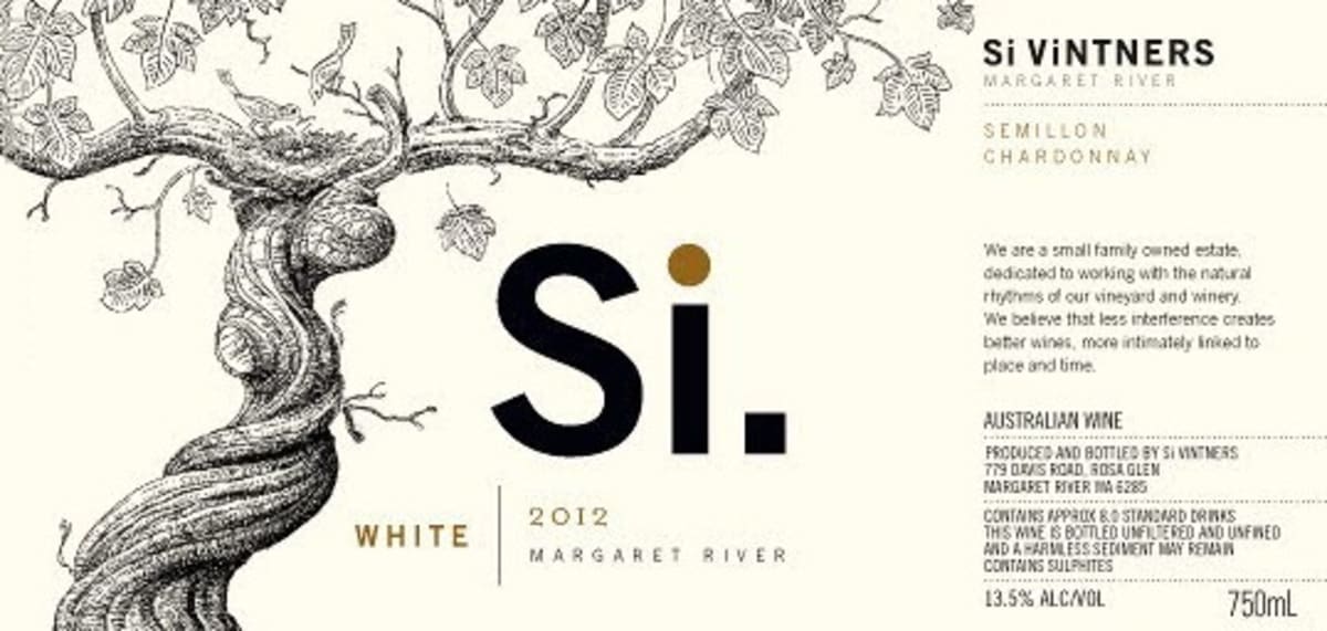Si Vintners White 2012 Front Label