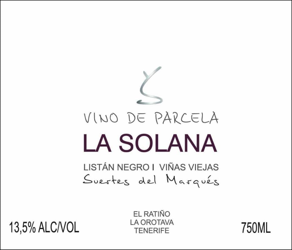Suertes del Marques La Solana 2011 Front Label