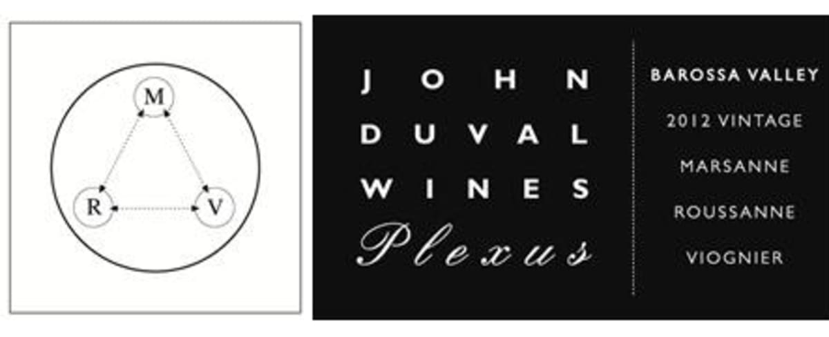 John Duval Plexus Marsanne Roussanne Viognier 2012 Front Label