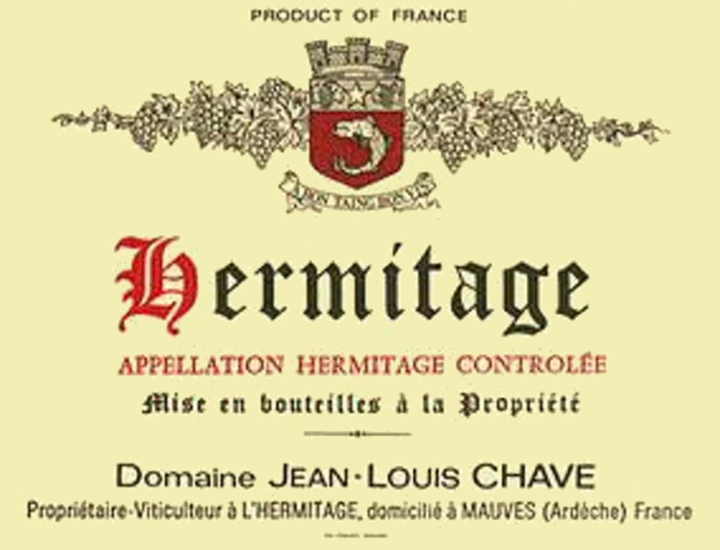 Jean-Louis Chave Hermitage Blanc 2008 Front Label