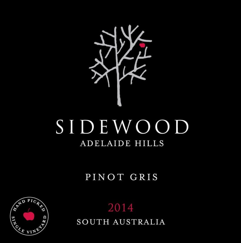 Sidewood Pinot Gris 2014 Front Label