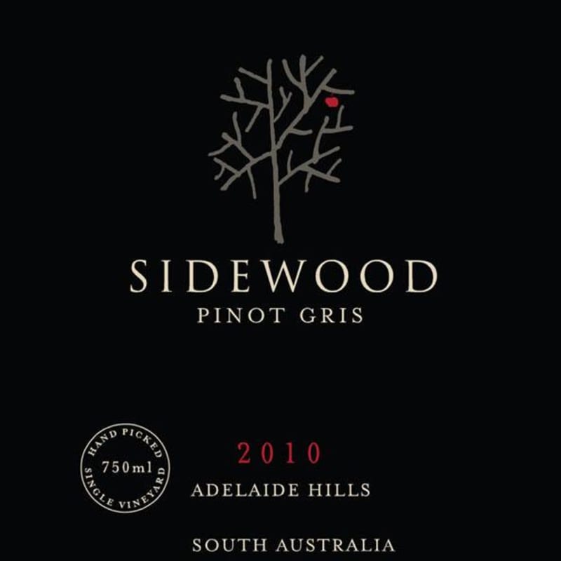 Sidewood Pinot Gris 2010 Front Label