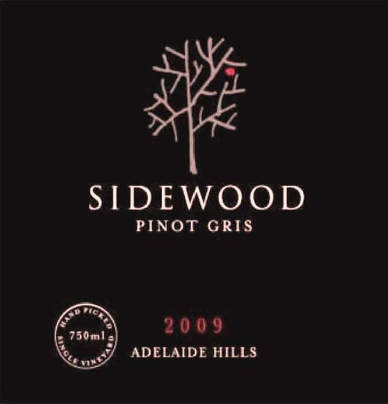 Sidewood Pinot Gris 2009 Front Label