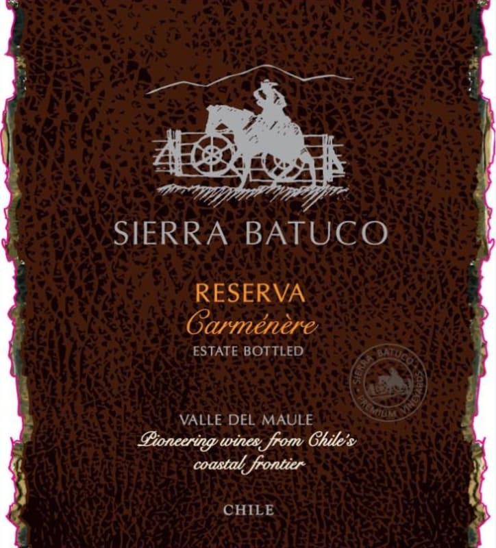 Sierra Batuco Reserva Carmenere 2011 Front Label