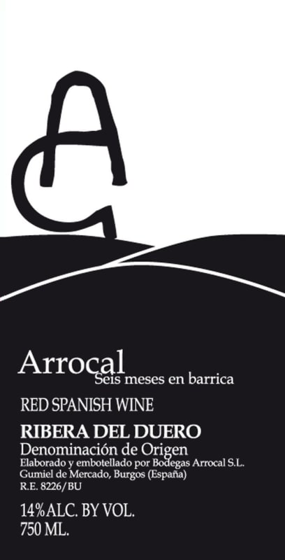 Bodegas Arrocal Arrocal 2013 Front Label