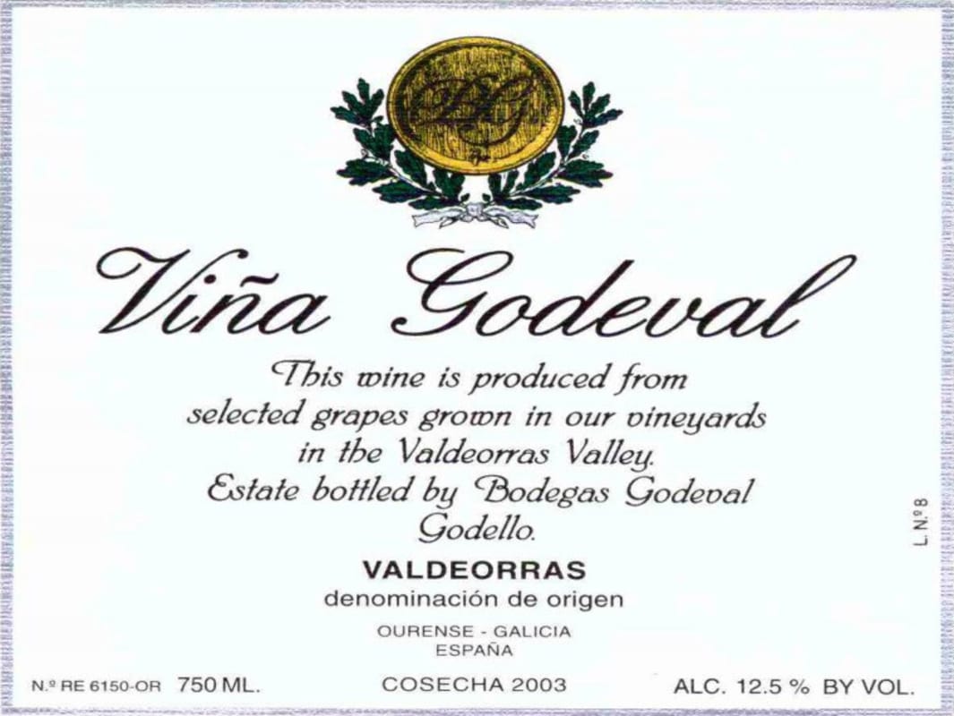 Bodegas Godeval Godello Bianco 2012 Front Label