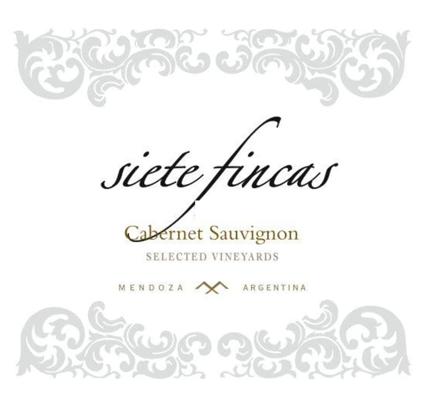 Siete Fincas Cabernet Sauvignon 2013 Front Label