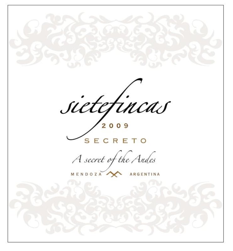 Siete Fincas Secreto 2009 Front Label