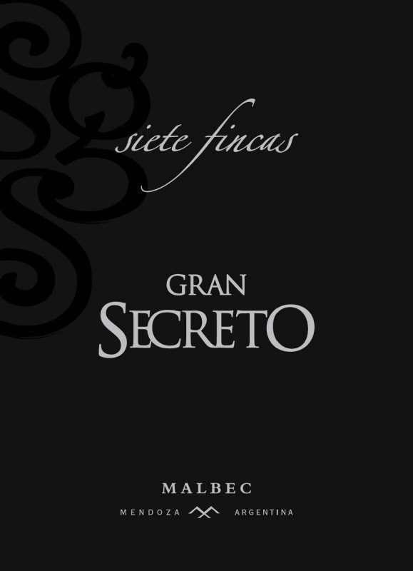 Siete Fincas Gran Secreto Malbec 2010 Front Label