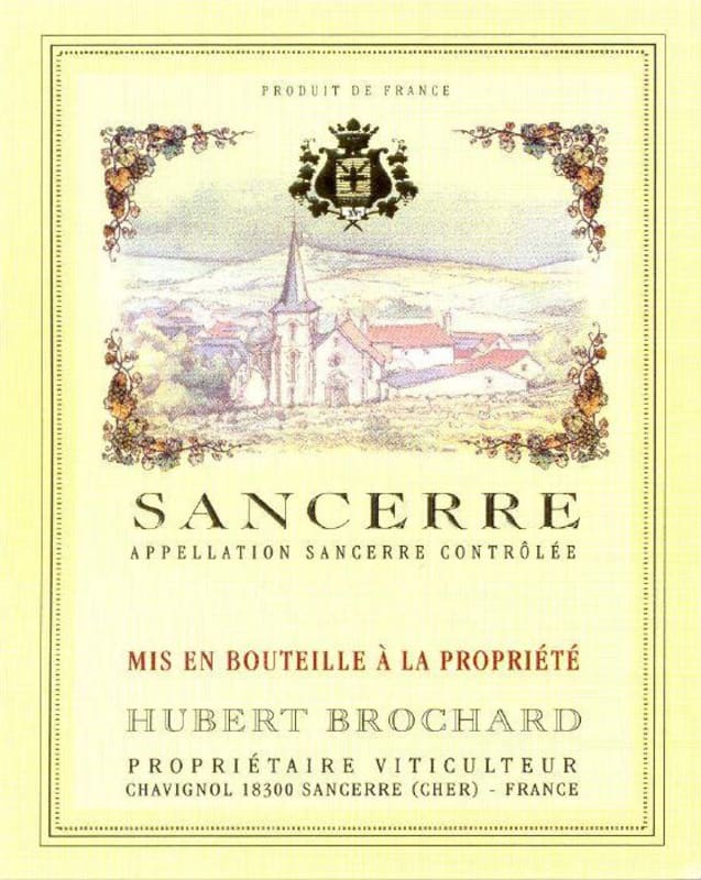 Domaine Hubert Brochard Sancerre Blanc 2014 Front Label