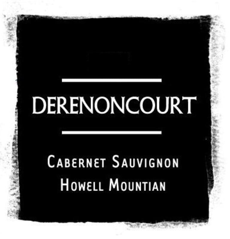 Derenoncourt Cabernet Sauvignon 2010 Front Label