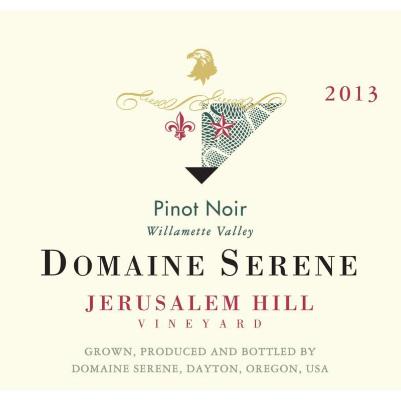 Domaine Serene Jerusalem Hill Vineyard Pinot Noir 2013 Front Label