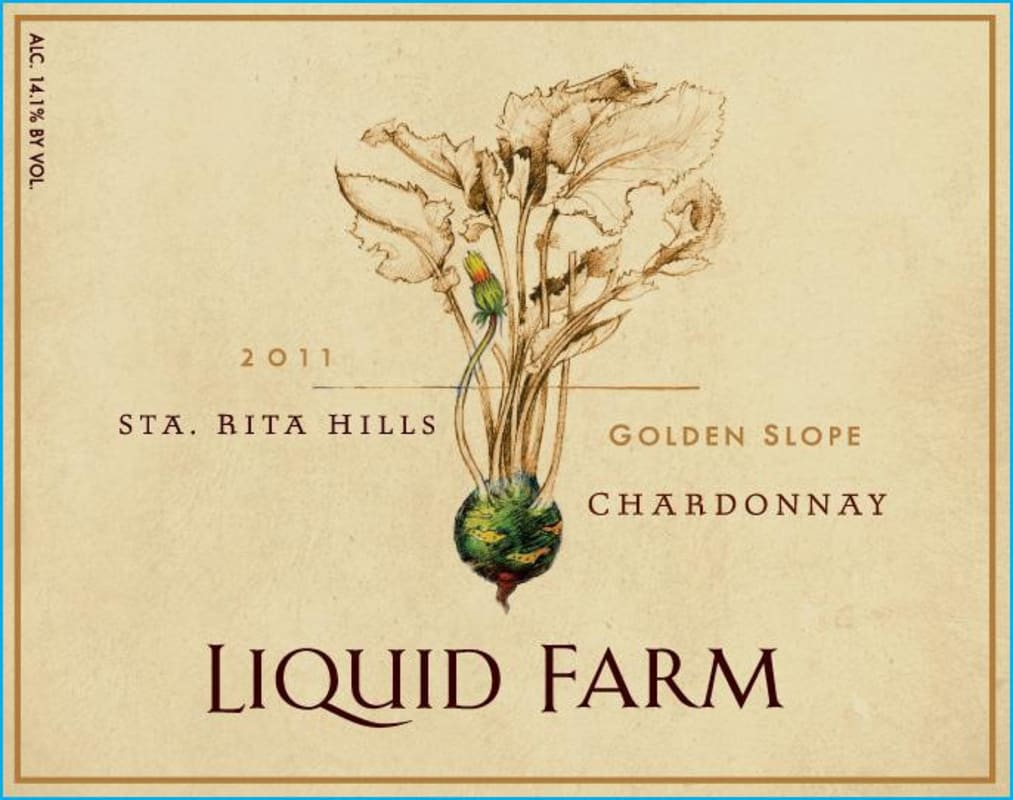Liquid Farm Golden Slope Chardonnay 2011 Front Label