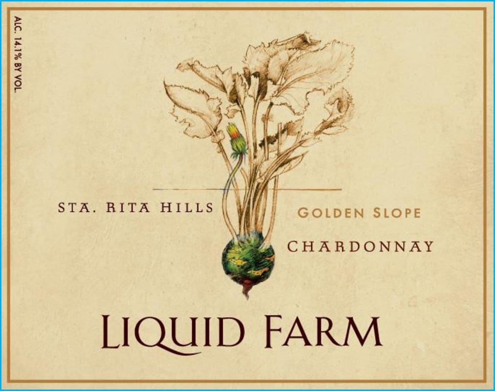Liquid Farm Golden Slope Chardonnay 2012 Front Label