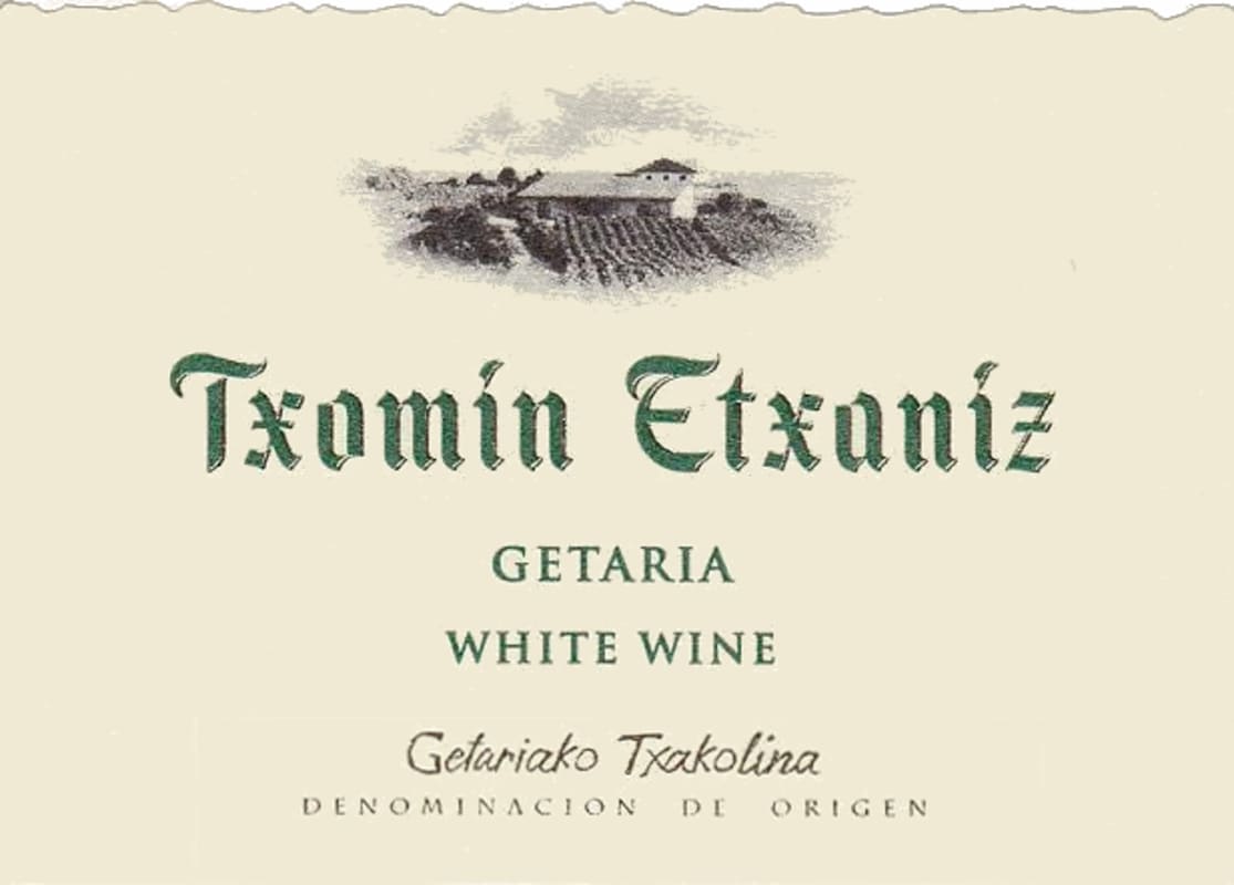Txomin Etxaniz 2012 Front Label
