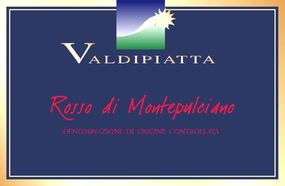 Valdipiatta Rosso di Montepulciano 2012 Front Label