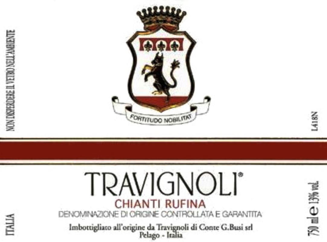 Villa Travignoli Chianti Rufina 2006 Front Label