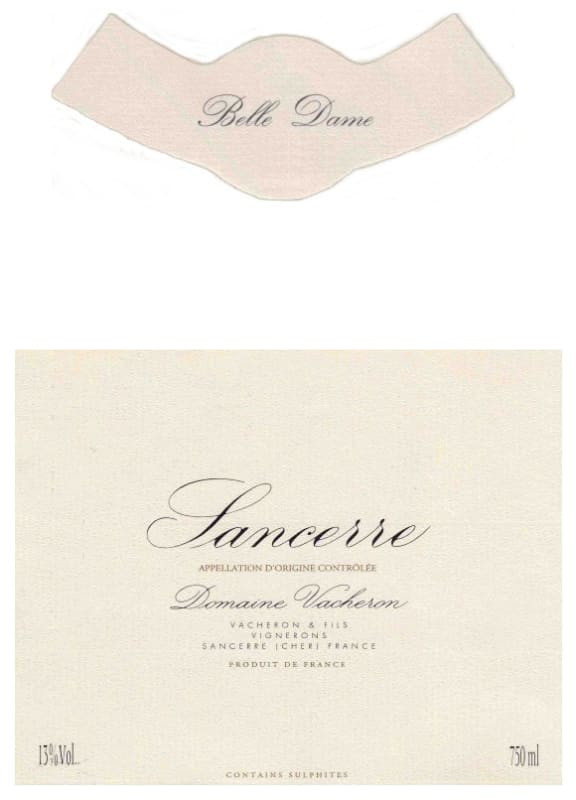 Domaine Vacheron Belle Dame Sancerre Rouge 2009 Front Label