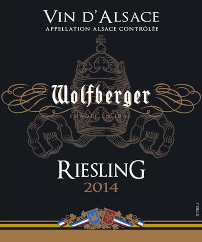 Wolfberger Riesling 2014 Front Label