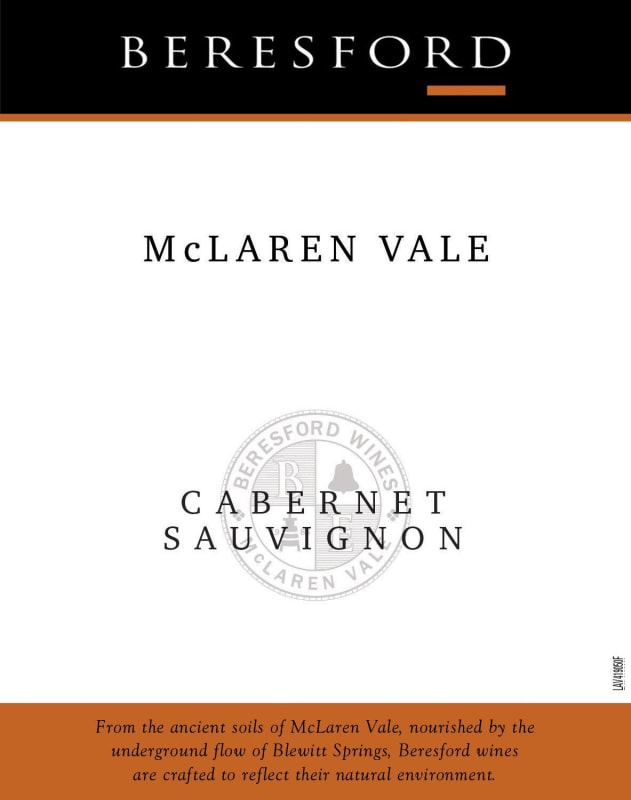 Beresford Cabernet Sauvignon 2014 Front Label