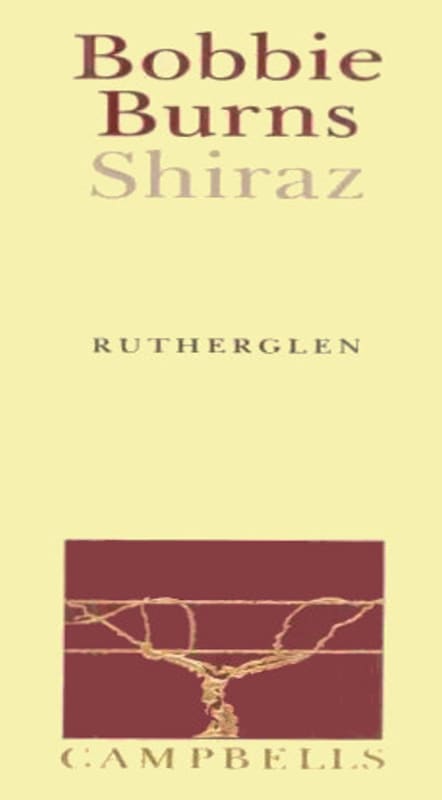 Campbells Bobbie Burns Shiraz 2009 Front Label