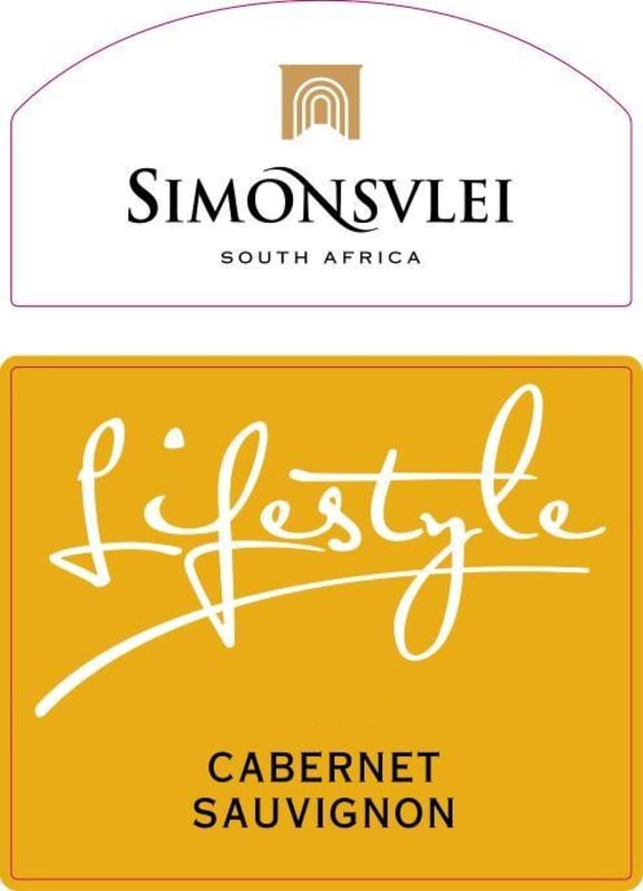 Simonsvlei Lifestyle Cabernet Sauvignon 2013 Front Label