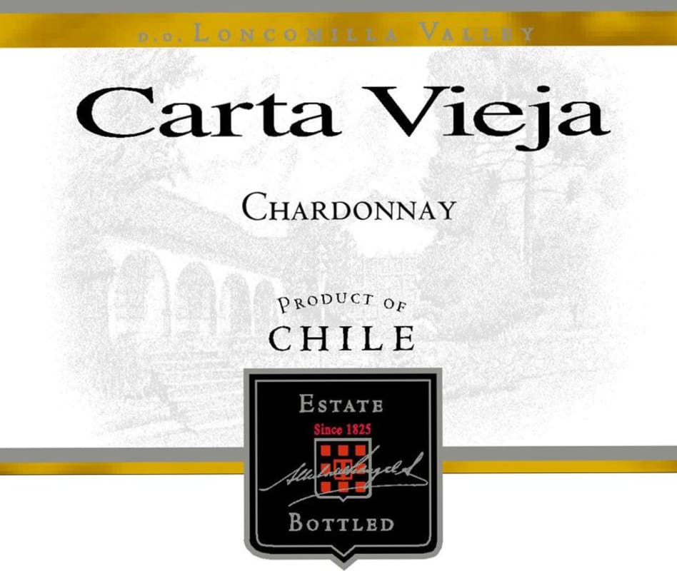 Carta Vieja Chardonnay 2015 Front Label