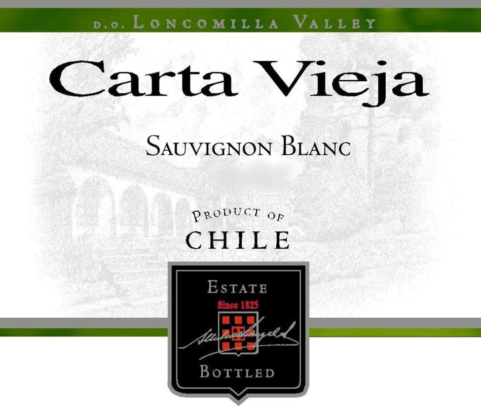 Carta Vieja Sauvignon Blanc 2013 Front Label