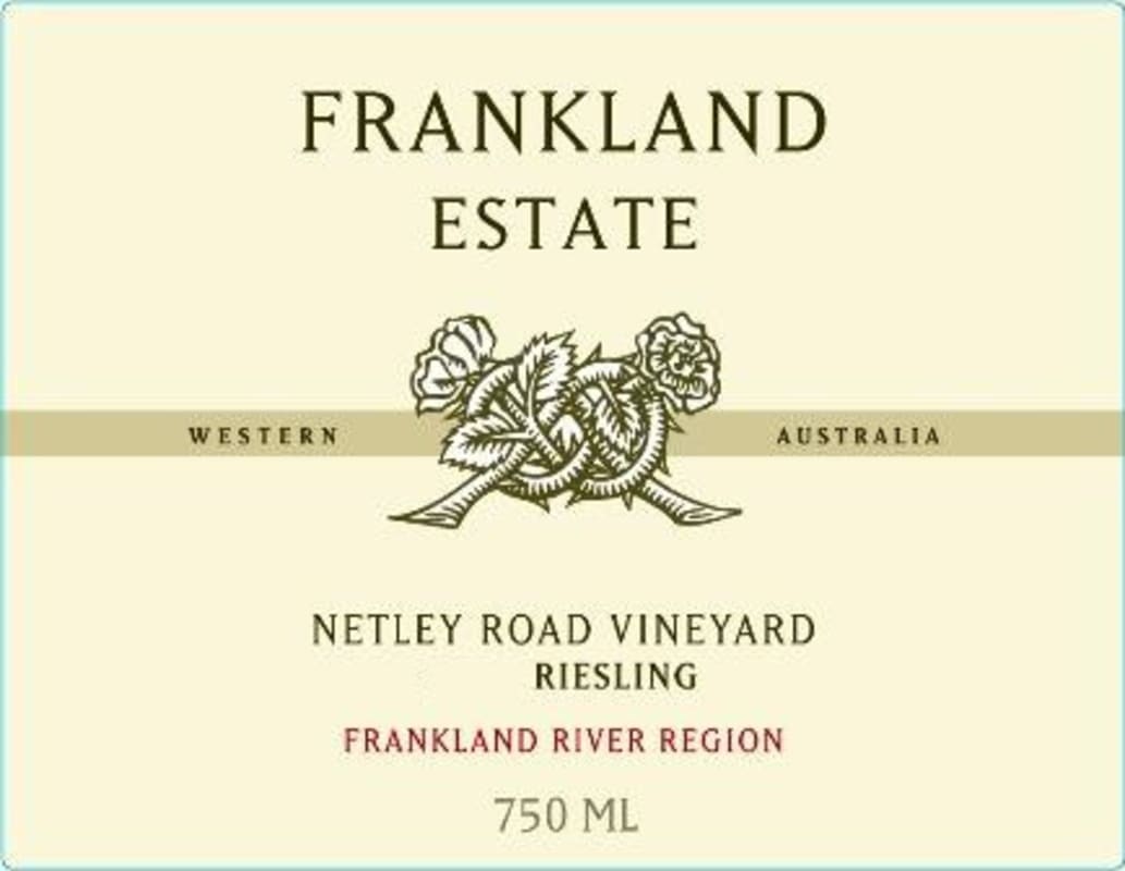 Frankland Estate Netley Road Riesling 2014 Front Label