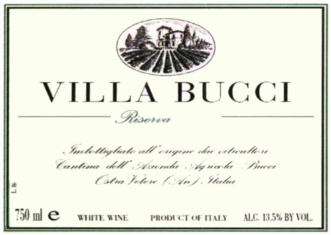 Bucci Verdicchio dei Castelli di Jesi Riserva 2013 Front Label