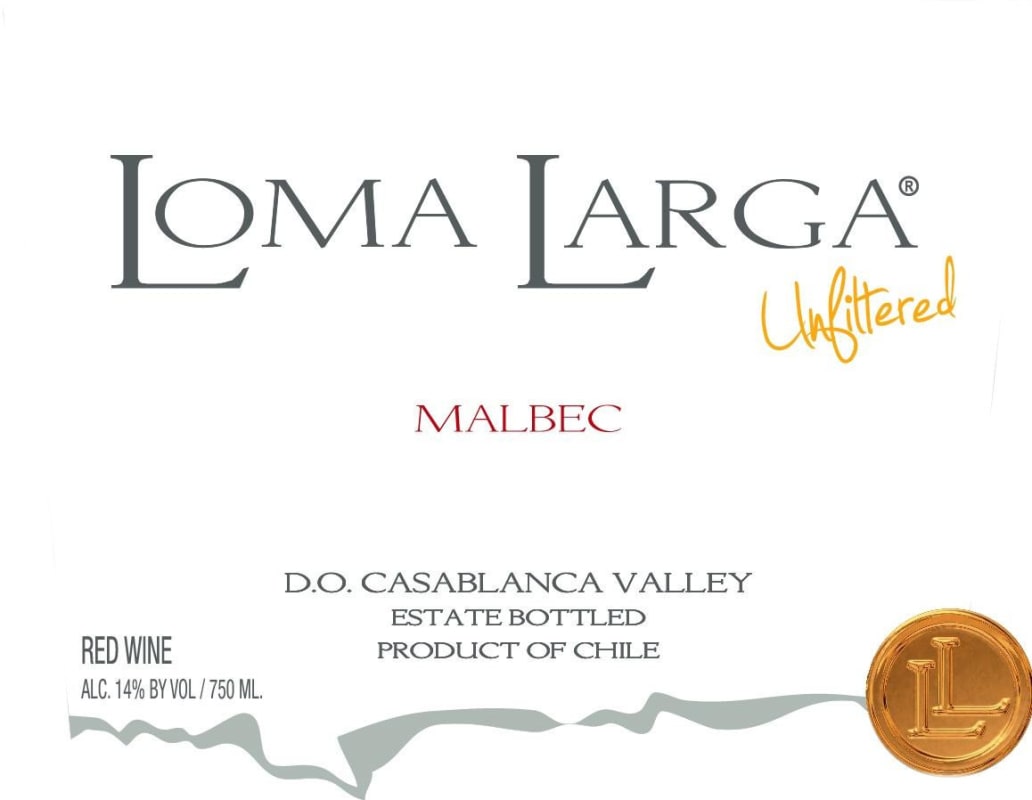 Loma Larga Vineyards Malbec 2012 Front Label